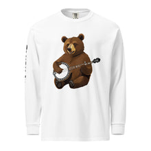 Load image into Gallery viewer, Bear Playing Banjo - Garment-dyed heavyweight long-sleeve shirt