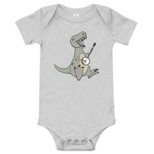 Load image into Gallery viewer, T-Rex Plays Banjo- Baby One Piece
