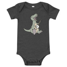 Load image into Gallery viewer, T-Rex Plays Banjo- Baby One Piece
