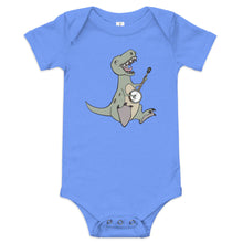 Load image into Gallery viewer, T-Rex Plays Banjo- Baby One Piece
