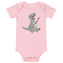 Load image into Gallery viewer, T-Rex Plays Banjo- Baby One Piece