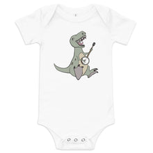 Load image into Gallery viewer, T-Rex Plays Banjo- Baby One Piece