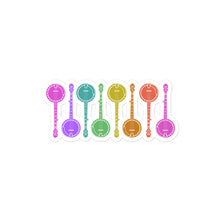 Load image into Gallery viewer, Colorful Banjos Sticker