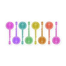 Load image into Gallery viewer, Colorful Banjos Sticker