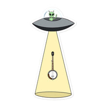 Load image into Gallery viewer, Alien Abducts Banjo Sticker
