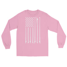 Load image into Gallery viewer, Bow Flag in White- Unisex Long Sleeve