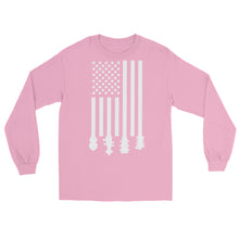 Load image into Gallery viewer, Bluegrass Flag Stocks in White- Unisex Long Sleeve