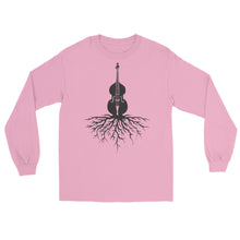 Load image into Gallery viewer, Upright Bass Roots in Black- Unisex Long Sleeve