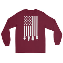 Load image into Gallery viewer, Bluegrass Flag Stocks in White- Unisex Long Sleeve