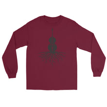 Load image into Gallery viewer, Upright Bass Roots in Black- Unisex Long Sleeve