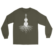 Load image into Gallery viewer, Fiddle Roots in White- Unisex Long Sleeve