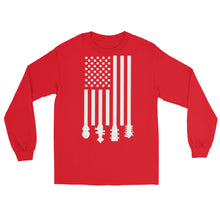 Load image into Gallery viewer, Bluegrass Flag Stocks in White- Unisex Long Sleeve