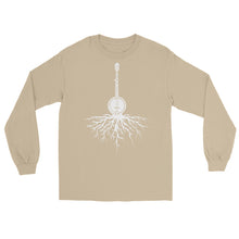 Load image into Gallery viewer, Banjo Roots in White- Unisex Long Sleeve