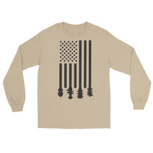 Load image into Gallery viewer, Bluegrass Flag Stocks in Black- Unisex Long Sleeve