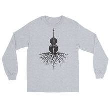 Load image into Gallery viewer, Upright Bass Roots in Black- Unisex Long Sleeve