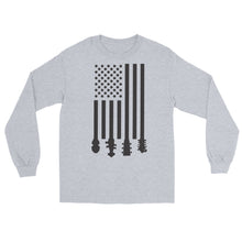 Load image into Gallery viewer, Bluegrass Flag Stocks in Black- Unisex Long Sleeve