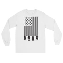 Load image into Gallery viewer, Bluegrass Flag Stocks in Black- Unisex Long Sleeve