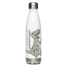 Load image into Gallery viewer, T-Rex Plays Banjo Stainless Steel Water Bottle