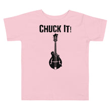 Load image into Gallery viewer, Chuck It! Mandolin in Black Toddler Short Sleeve Tee