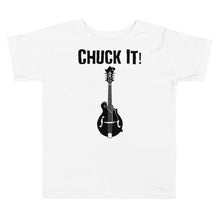 Load image into Gallery viewer, Chuck It! Mandolin in Black Toddler Short Sleeve Tee