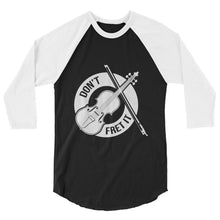 Load image into Gallery viewer, Don't Fret It in White- Unisex 3/4 Sleeve