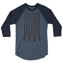 Load image into Gallery viewer, Bluegrass Flag Stocks in Black- Unisex 3/4 Sleeve