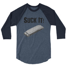 Load image into Gallery viewer, Suck It! Harmonica- Unisex 3/4 Sleeve