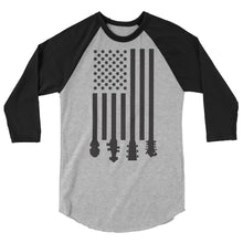 Load image into Gallery viewer, Bluegrass Flag Stocks in Black- Unisex 3/4 Sleeve