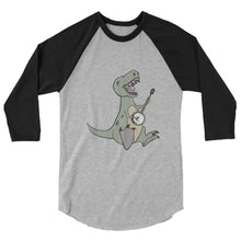 Load image into Gallery viewer, T-Rex Pays Banjo- Unisex 3/4 Sleeve