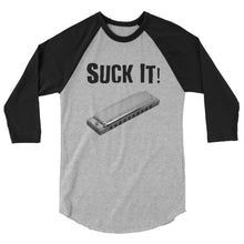 Load image into Gallery viewer, Suck It! Harmonica- Unisex 3/4 Sleeve
