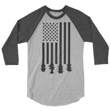 Load image into Gallery viewer, Bluegrass Flag Stocks in Black- Unisex 3/4 Sleeve