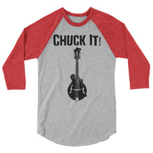 Load image into Gallery viewer, Chuck It! Mandolin in Black- Unisex 3/4 Sleeve