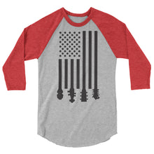 Load image into Gallery viewer, Bluegrass Flag Stocks in Black- Unisex 3/4 Sleeve