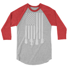 Load image into Gallery viewer, Bluegrass Flag Stocks in White- Unisex 3/4 Sleeve