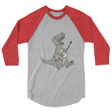 Load image into Gallery viewer, T-Rex Pays Banjo- Unisex 3/4 Sleeve