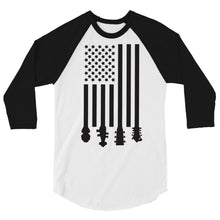 Load image into Gallery viewer, Bluegrass Flag Stocks in Black- Unisex 3/4 Sleeve