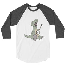 Load image into Gallery viewer, T-Rex Pays Banjo- Unisex 3/4 Sleeve