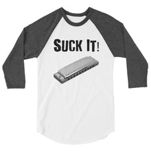 Load image into Gallery viewer, Suck It! Harmonica- Unisex 3/4 Sleeve