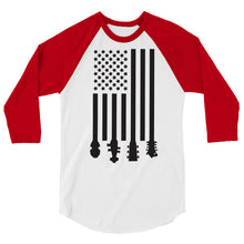 Load image into Gallery viewer, Bluegrass Flag Stocks in Black- Unisex 3/4 Sleeve