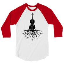 Load image into Gallery viewer, Fiddle Roots in Black- Unisex 3/4 Sleeve
