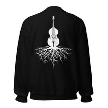 Load image into Gallery viewer, Upright Bass Roots in White- Unisex Sweatshirt