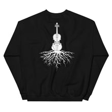Load image into Gallery viewer, Fiddle Roots in White- Unisex Sweatshirt