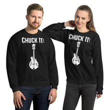 Load image into Gallery viewer, Chuck It! in White- Unisex Sweatshirt