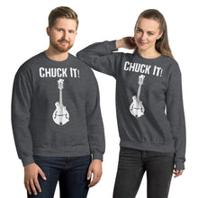 Load image into Gallery viewer, Chuck It! in White- Unisex Sweatshirt