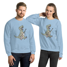 Load image into Gallery viewer, T-Rex Plays Banjo- Unisex Sweatshirt