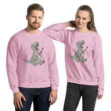 Load image into Gallery viewer, T-Rex Plays Banjo- Unisex Sweatshirt
