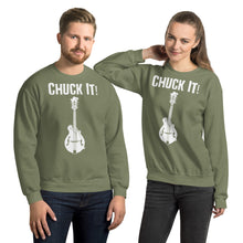 Load image into Gallery viewer, Chuck It! in White- Unisex Sweatshirt
