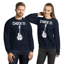 Load image into Gallery viewer, Chuck It! in White- Unisex Sweatshirt