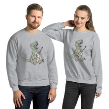Load image into Gallery viewer, T-Rex Plays Banjo- Unisex Sweatshirt