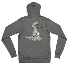 Load image into Gallery viewer, T-Rex Plays Banjo- Unisex Zip Up Hoodie